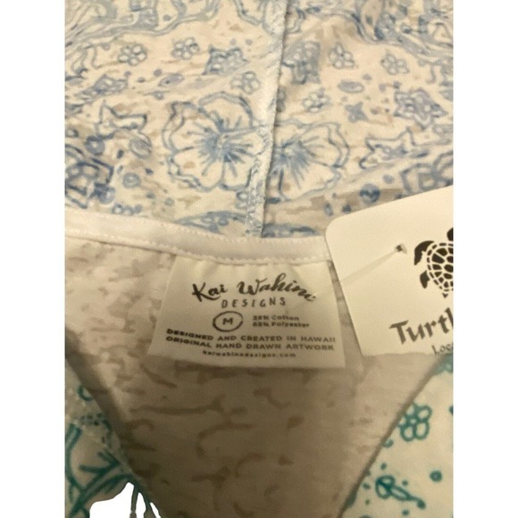 Kai Wakine Designs Hawaii Lightweight Hoodie Navarre Bay Turtle size medium - Picture 7 of 13
